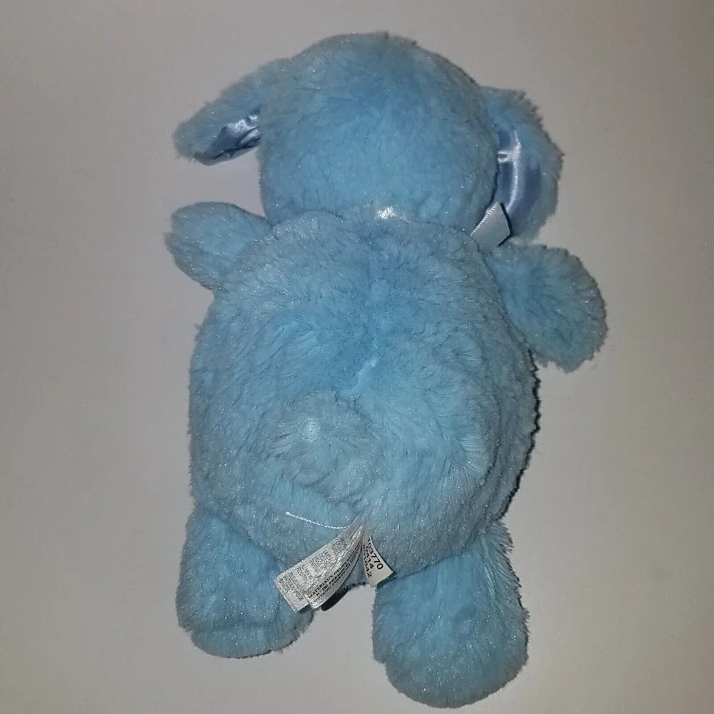 Little Me Blue Puppy Dog Plush Lovey Baby Toy 7